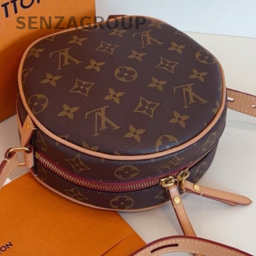 Louis Vuitton Monogram PM Round Bag Shoulder Bag Crossbody Brown Gold Women