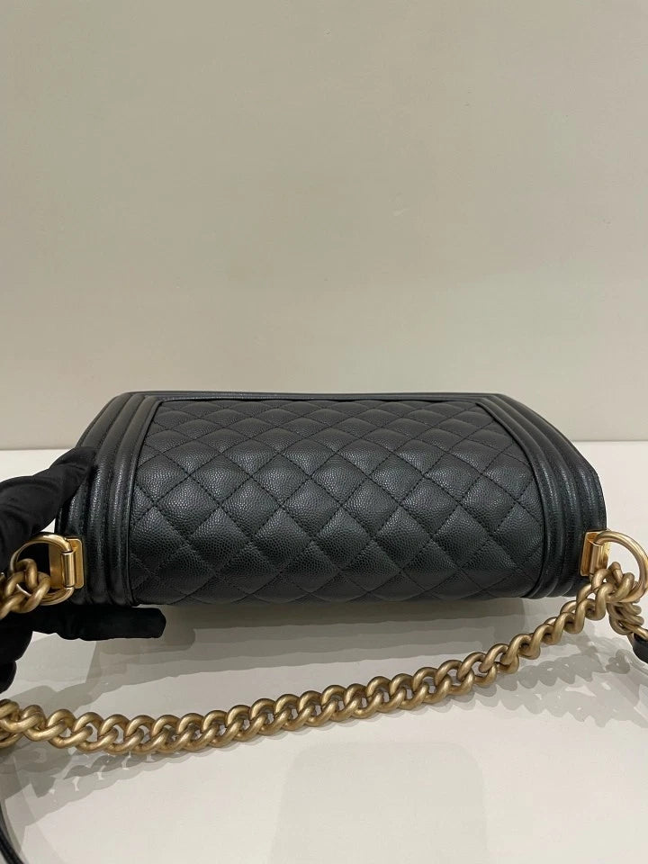 CHANEL LeBoy Medium Leather Shoulder Bag For Women