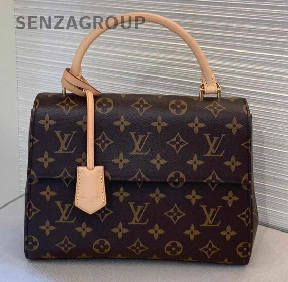 Louis Vuitton Cluny bb Top Handle Monogram2way Shoulder Handbag Almost Brand NEW