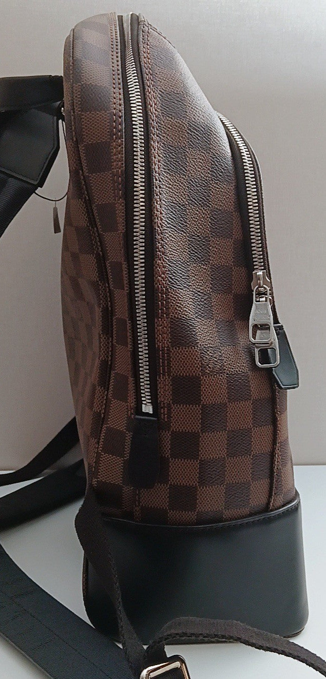 Louis Vuitton Damier Backpack Brown Silver Unisex Adults Classic