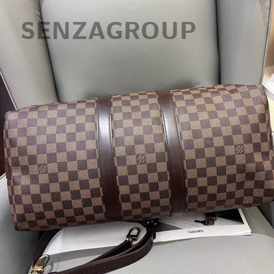 Louis Vuitton Damier Ebene Keepall 45 Travel Bag - Brown, Gold Hardware