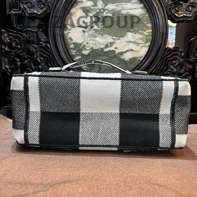 Dior CAMP Medium Black White Stripe Shoulder Crossbody Bag Unisex