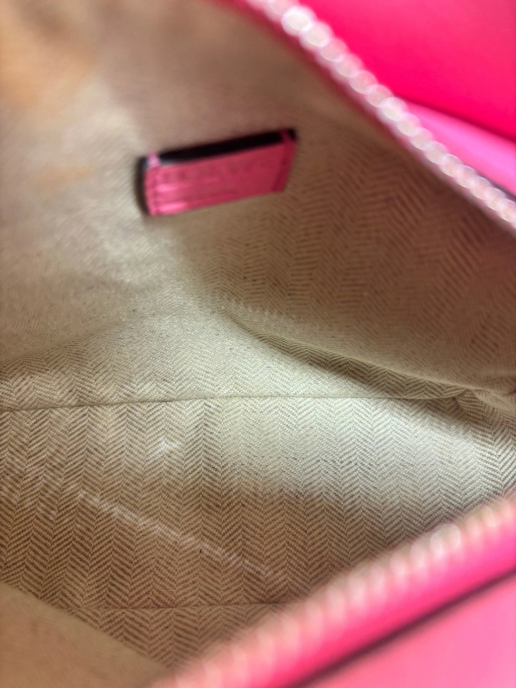 Authentic Loewe Puzzle Mini 2Way Pink Top Handle Bag Crossbody Silver Hardware