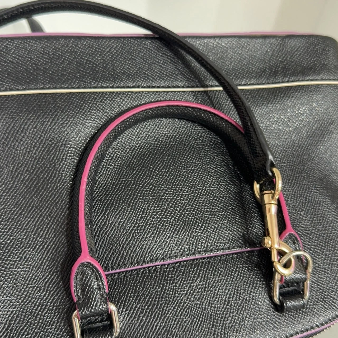 Coach Black Leather Sierra Dome Crossbody Handbag For Women