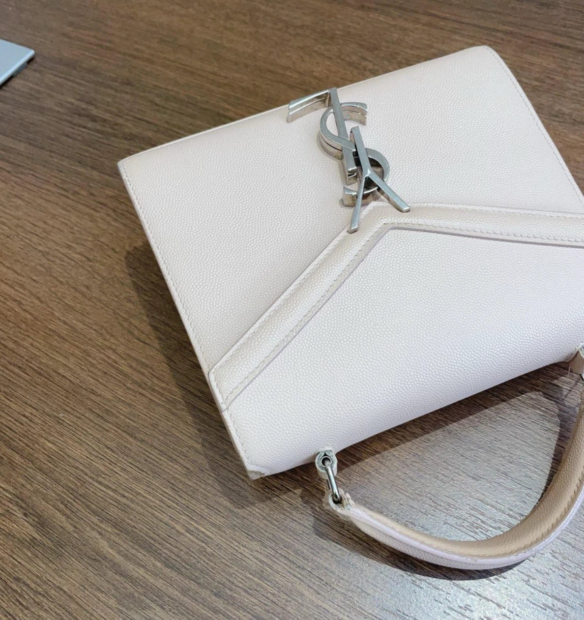 Saint Laurent Message Bag PM Sliver Hardware Top Handle Bag Crossbody Bag Women