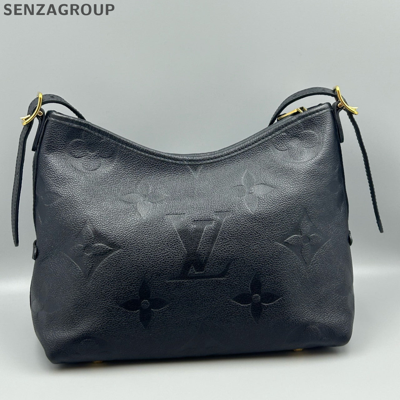 Louis Vuitton Carryall PM Black Empreinte Leather Crossbody Bag Women
