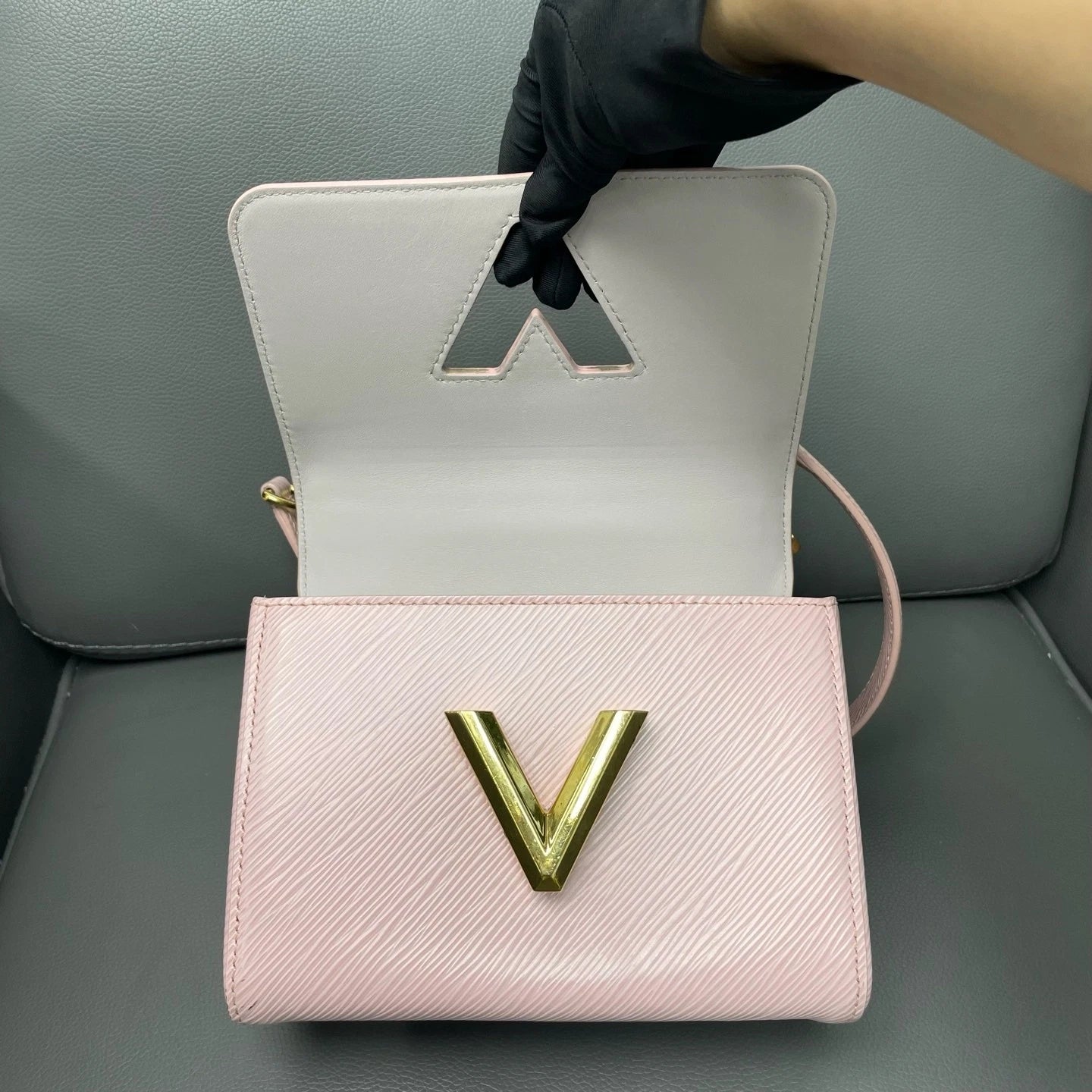 Louis Vuitton Pink Epi Small Twist Shoulder Crossbody Bag For Women