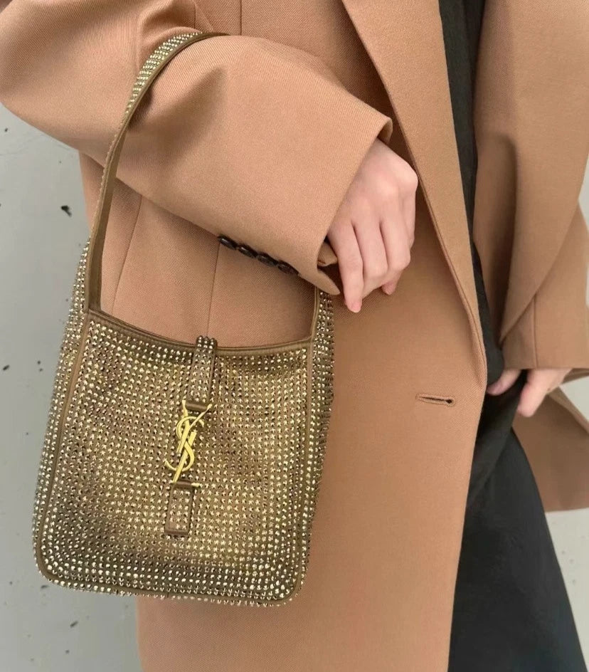 Saint Laurent LE 5 À 7 BABY Hobo PM Handbag Shoulder Bag Women S