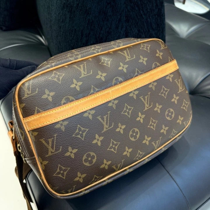 Louis Vuitton Reporter PM Monogram Canvas Camera Bag Shoulder Bag Crossbody D