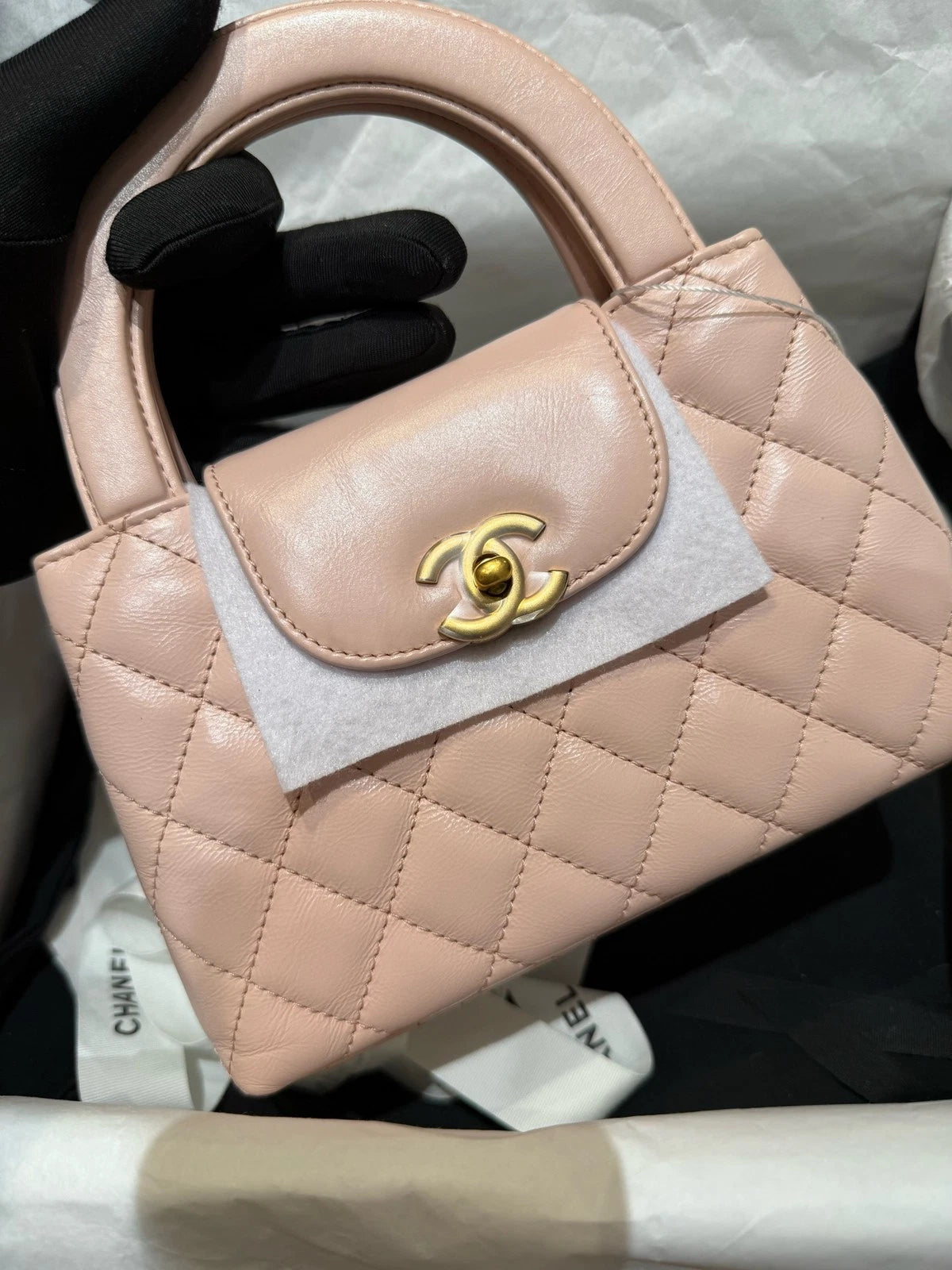 Chanel Kelly Large Sakura Pink Top Handle Bag For Women