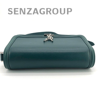 YSL Saint Laurent Solferino Medium Blue Silver Shoulder Bag Classic Women