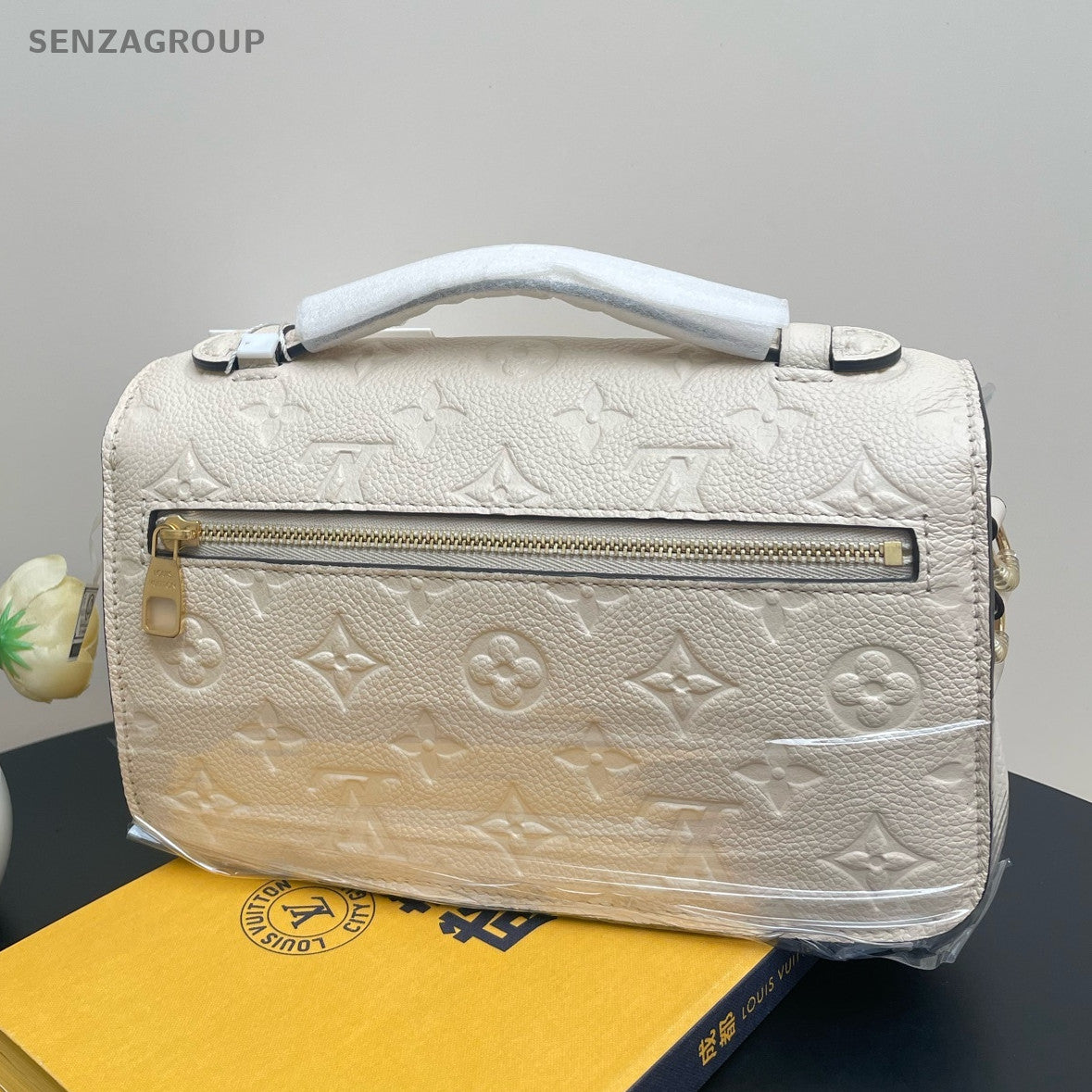 Louis Vuitton Monogram Leather Messenger Crossbody Bag for Women