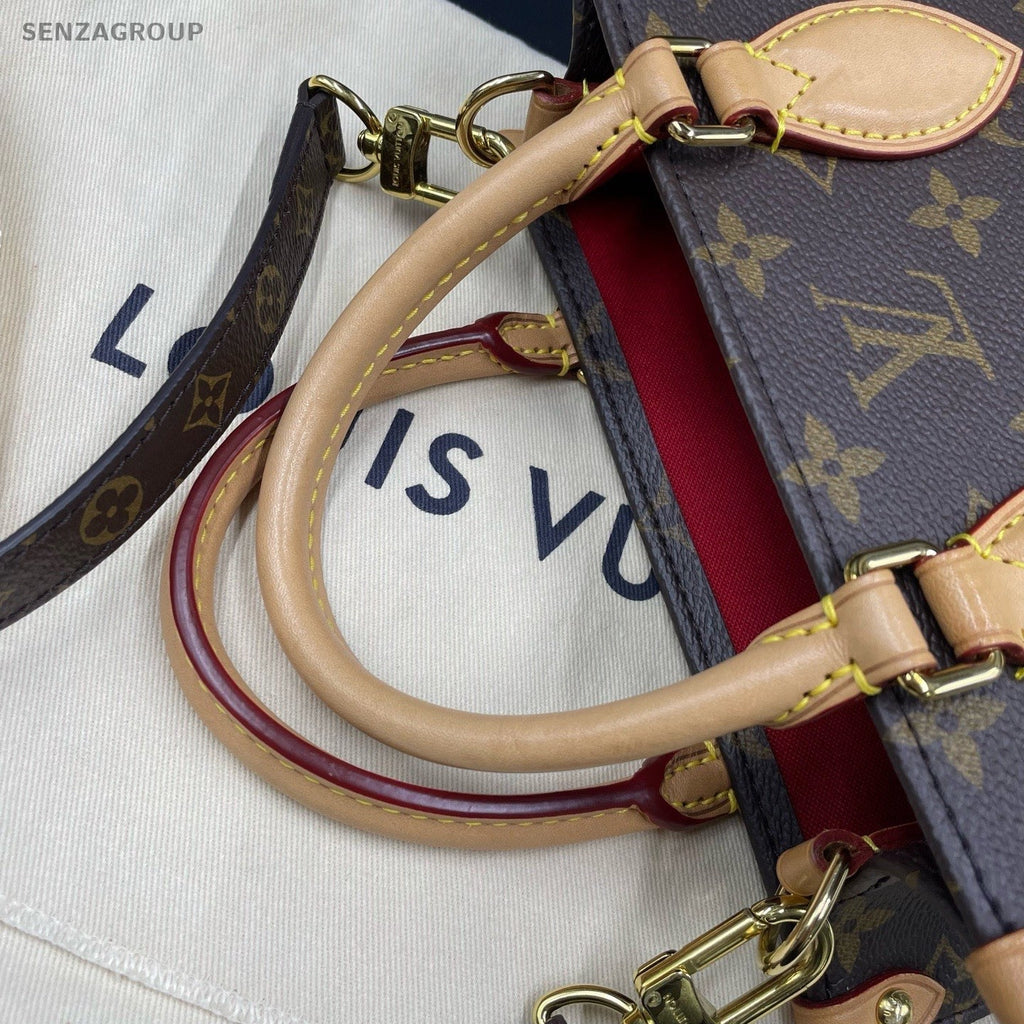 Louis Vuitton Sac Plat BB Monogram Canvas Top Handle Crossbody Women Classic