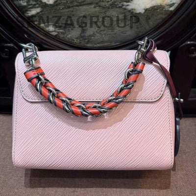 Louis Vuitton Epi Twist Small Pink Silver Shoulder Bag Classic Women