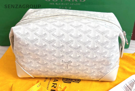 Goyard Bowling25 Monogram Shoulder bag Women Brand NEW Full Set White