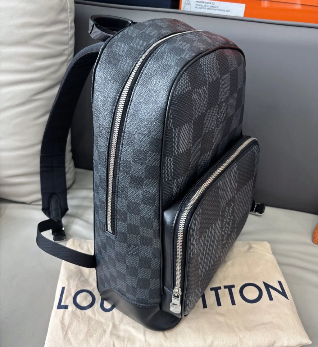 Louis Vuitton Damier Graphite Campus Backpack Blue Women Fashion