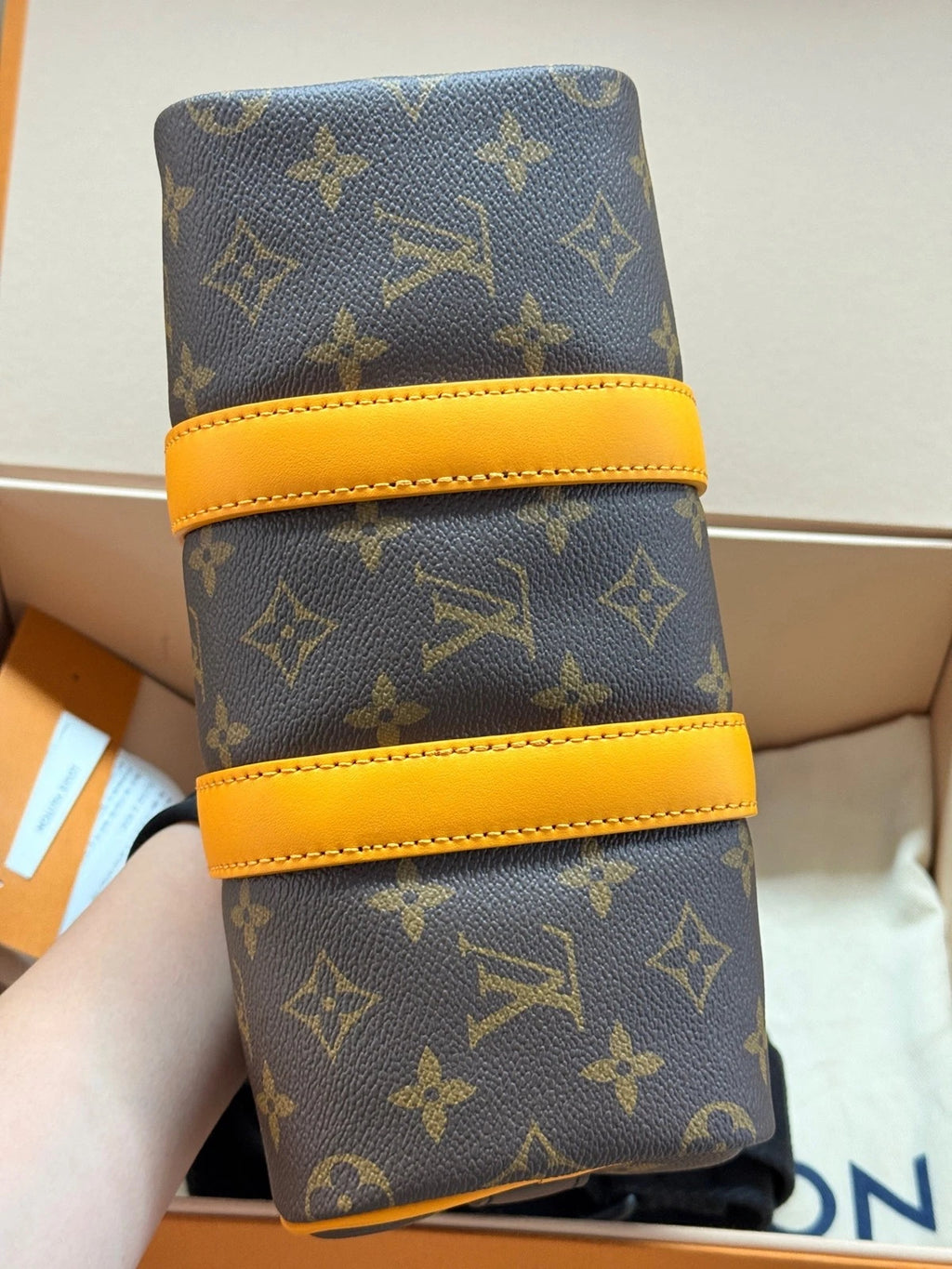 Louis Vuitton Keepall25 Monogram Canvas Handbag For Women