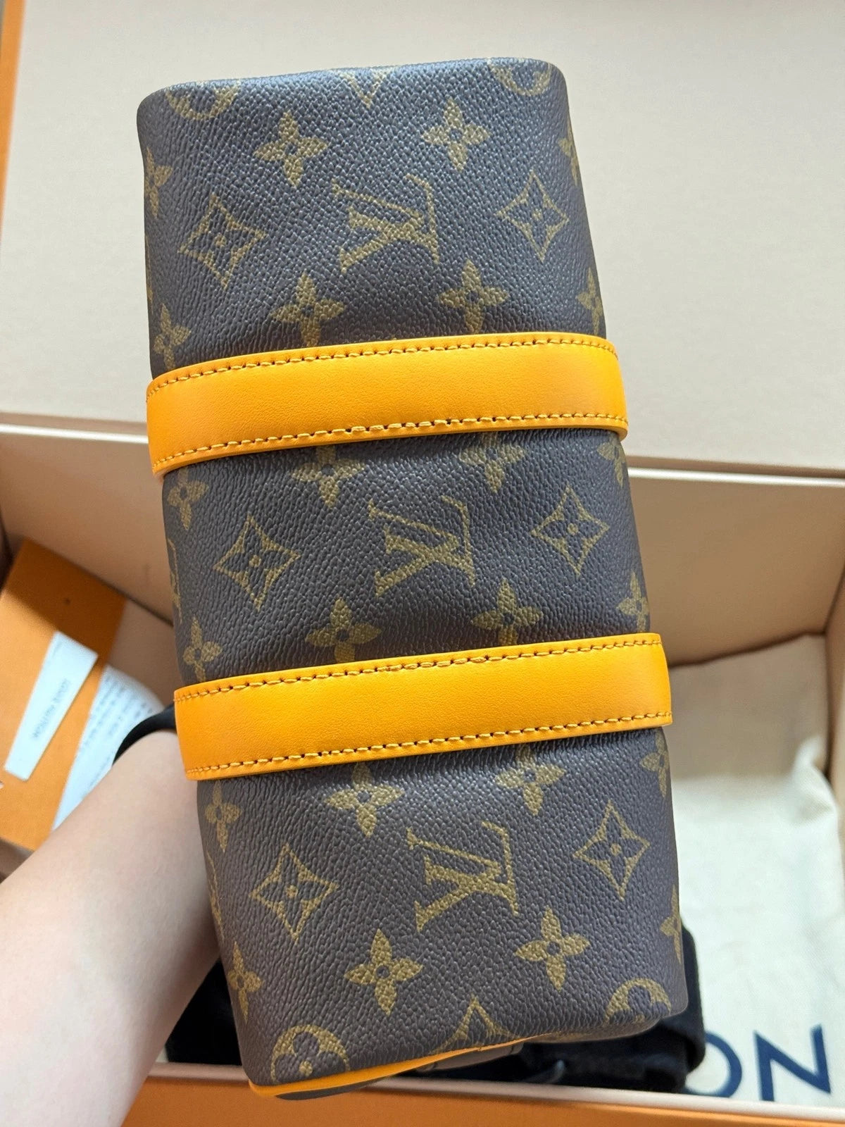 Louis Vuitton Keepall25 Monogram Canvas Handbag For Women