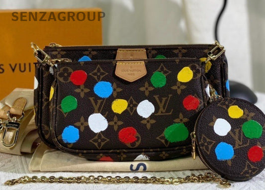 Louis Vuitton Monogram Multicolore 2ways Crossbody Shoulder Bag Women Brown