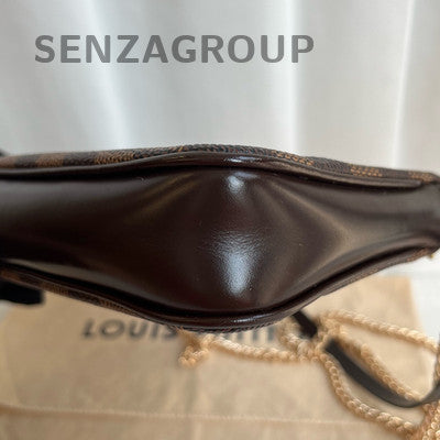 Louis Vuitton Damier Ebene Canvas Chain Shoulder Bag - Classic & Stylish