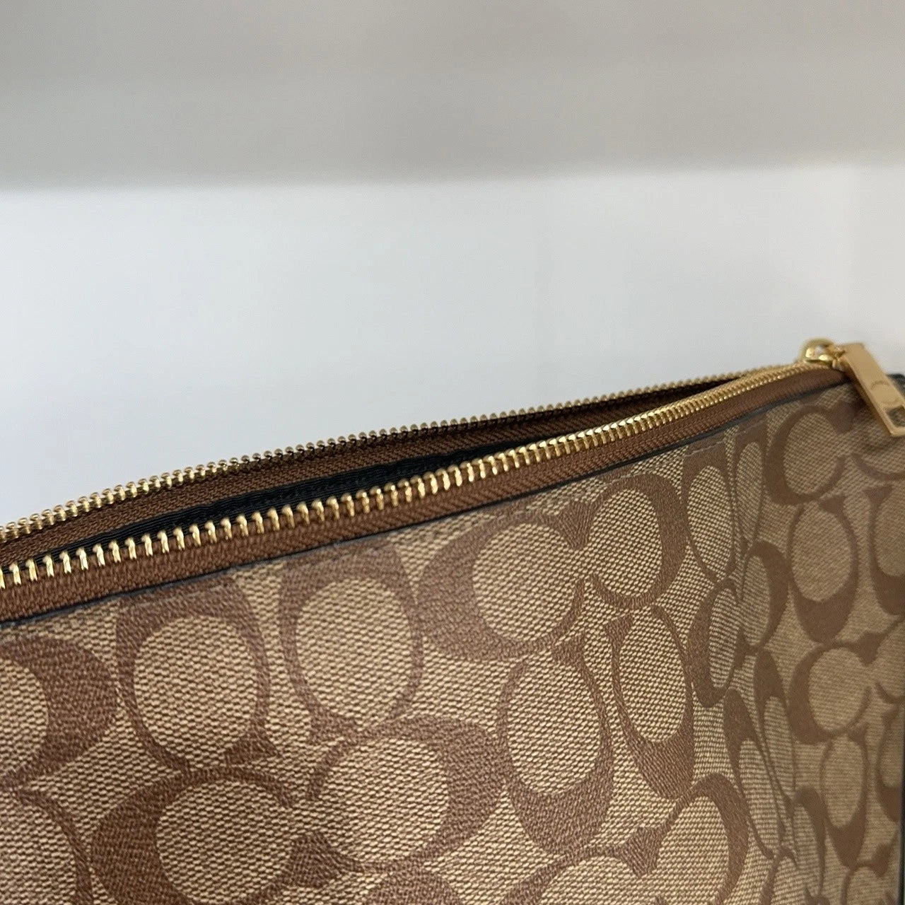 Coach Classic Monogram PVC Zip Hobo Shoulder Crossbody Bag For Women