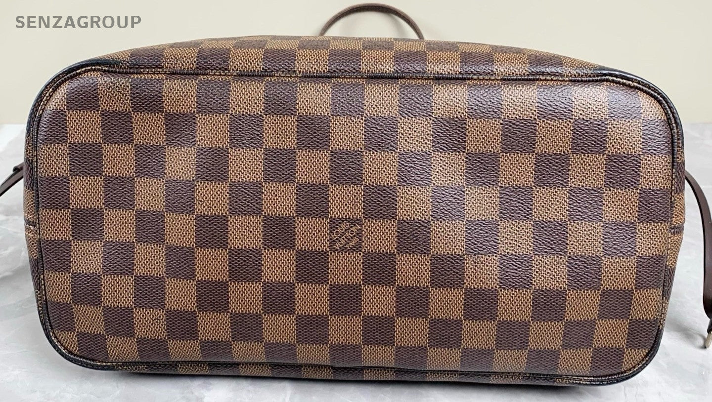 Louis Vuitton Damier Ebene Neverfull MM tote Shoulder bag Brown