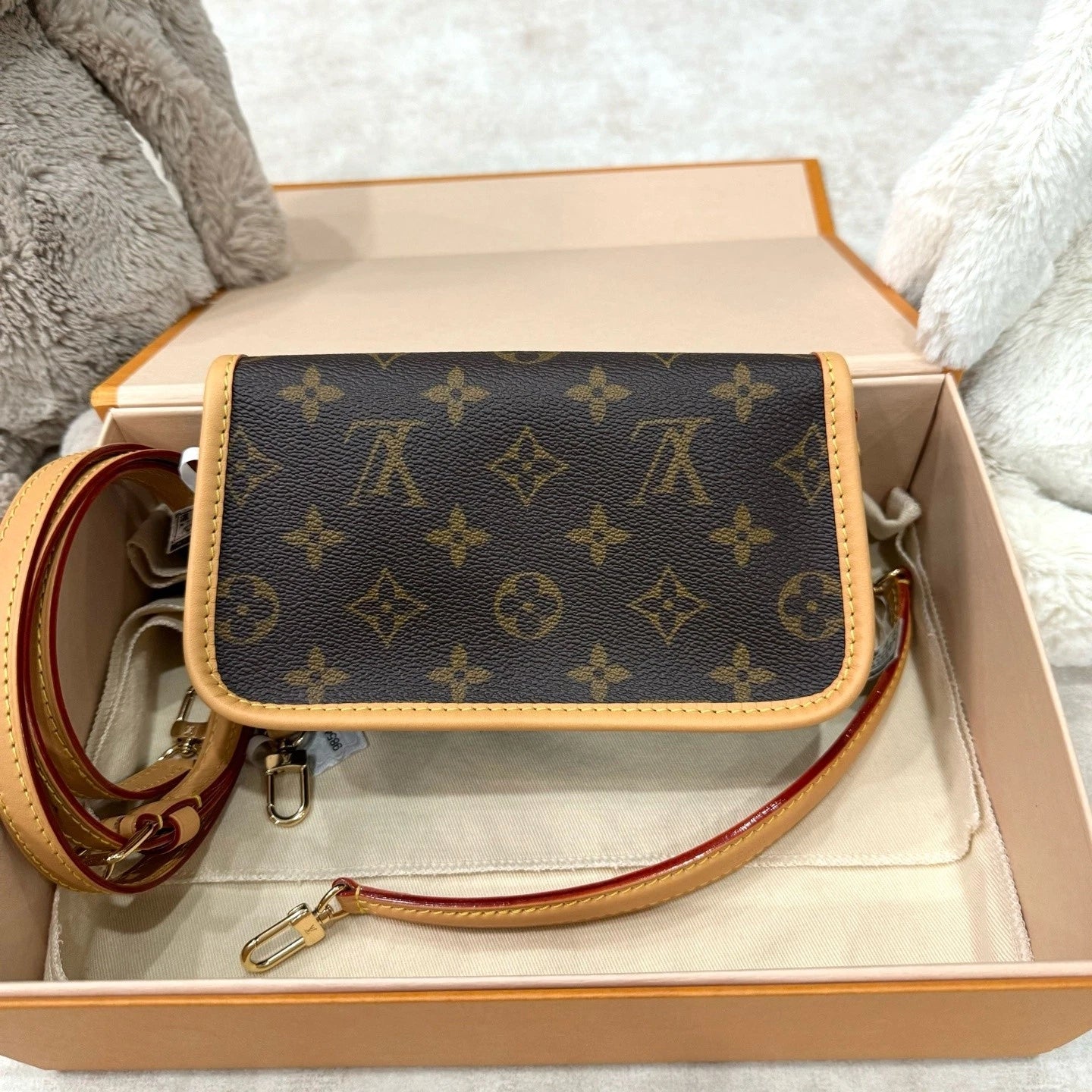 New Louis Vuitton Nano Baguette Shoulder Bag Canvas For Women