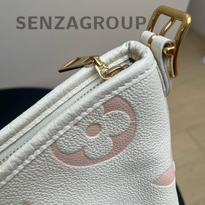 Louis Vuitton Carryall PM Monogram White Gold Shoulder Bag Women