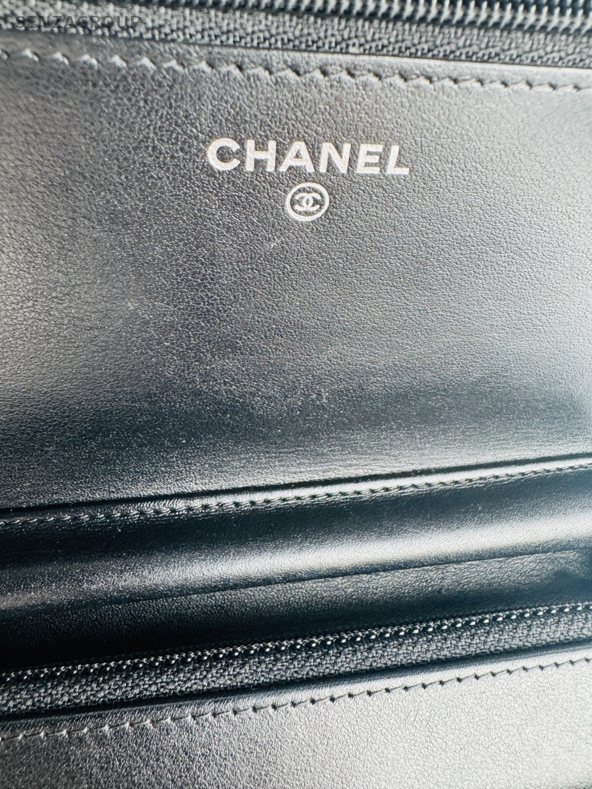 CHANEL Leboy Woc Diamond Pattern Chain Shoulder bag Crossbody Black Silver