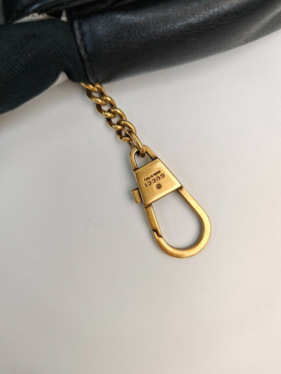 #001 - Gucci GG Marmont Crossbody Super Mini Black Leather CQ73223X
