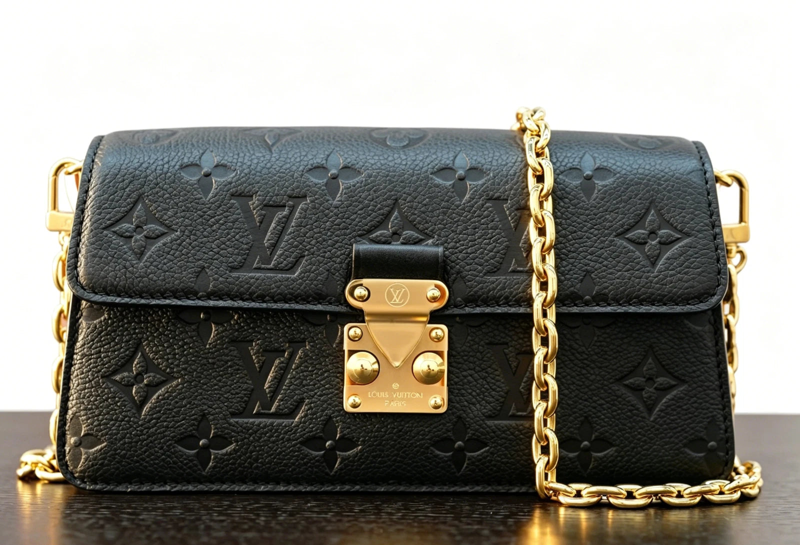 Louis Vuitton Pochette Metis East West Monogram Empreinte Chain Shoulder Bag