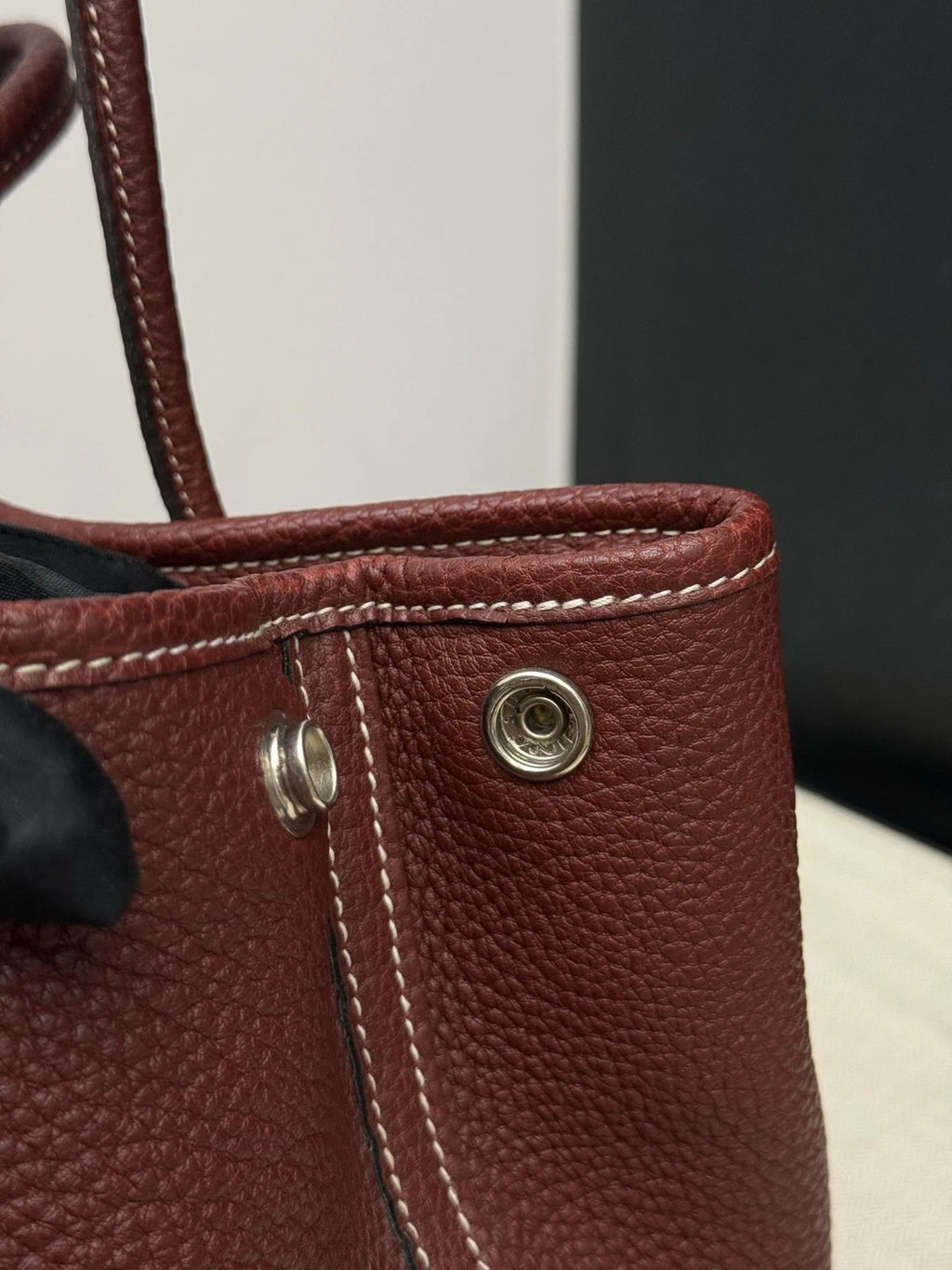 Hermès Garden Party 30 Tote Handbag Bordeaux Red Women Classic
