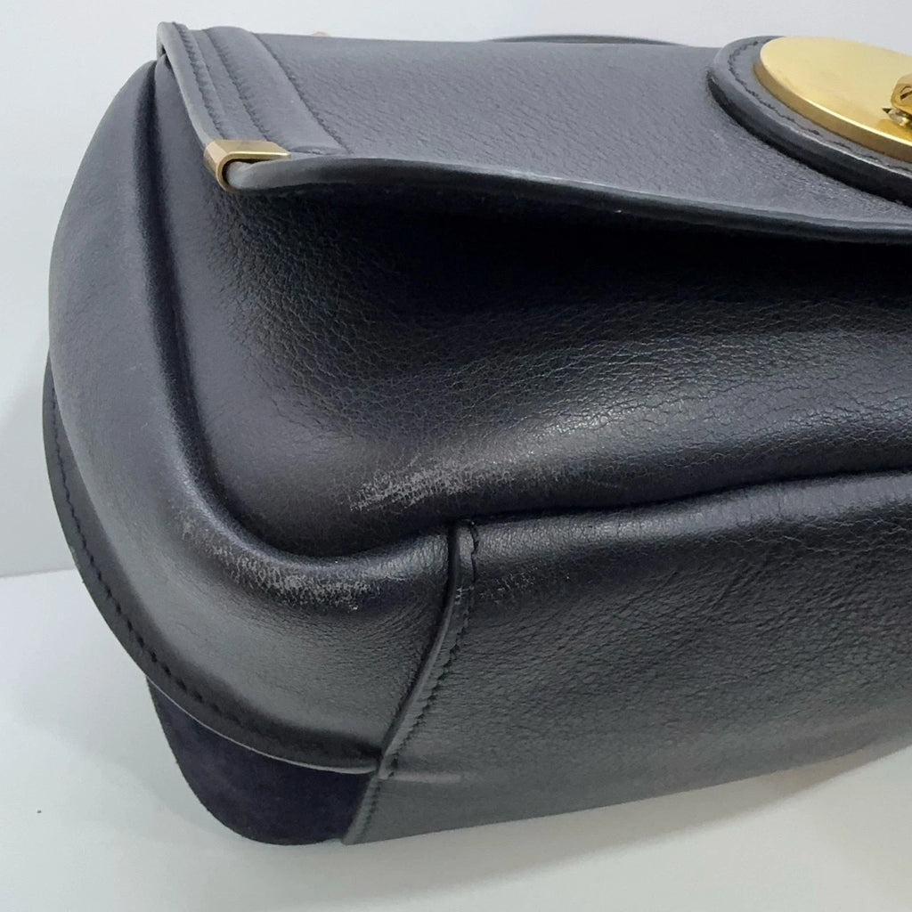 Chloe Black Leather Handbag Shoulder Crossbody Bag For Women