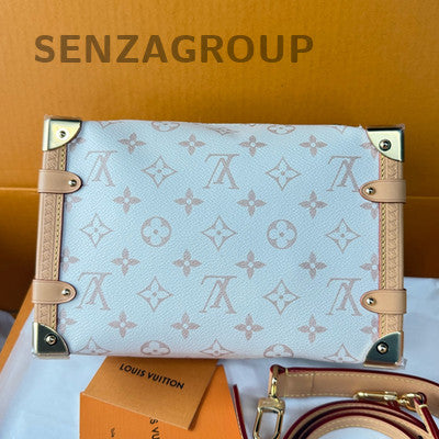 Louis Vuitton Monogram Soft Trunk Bag Medium White & Orange Women's