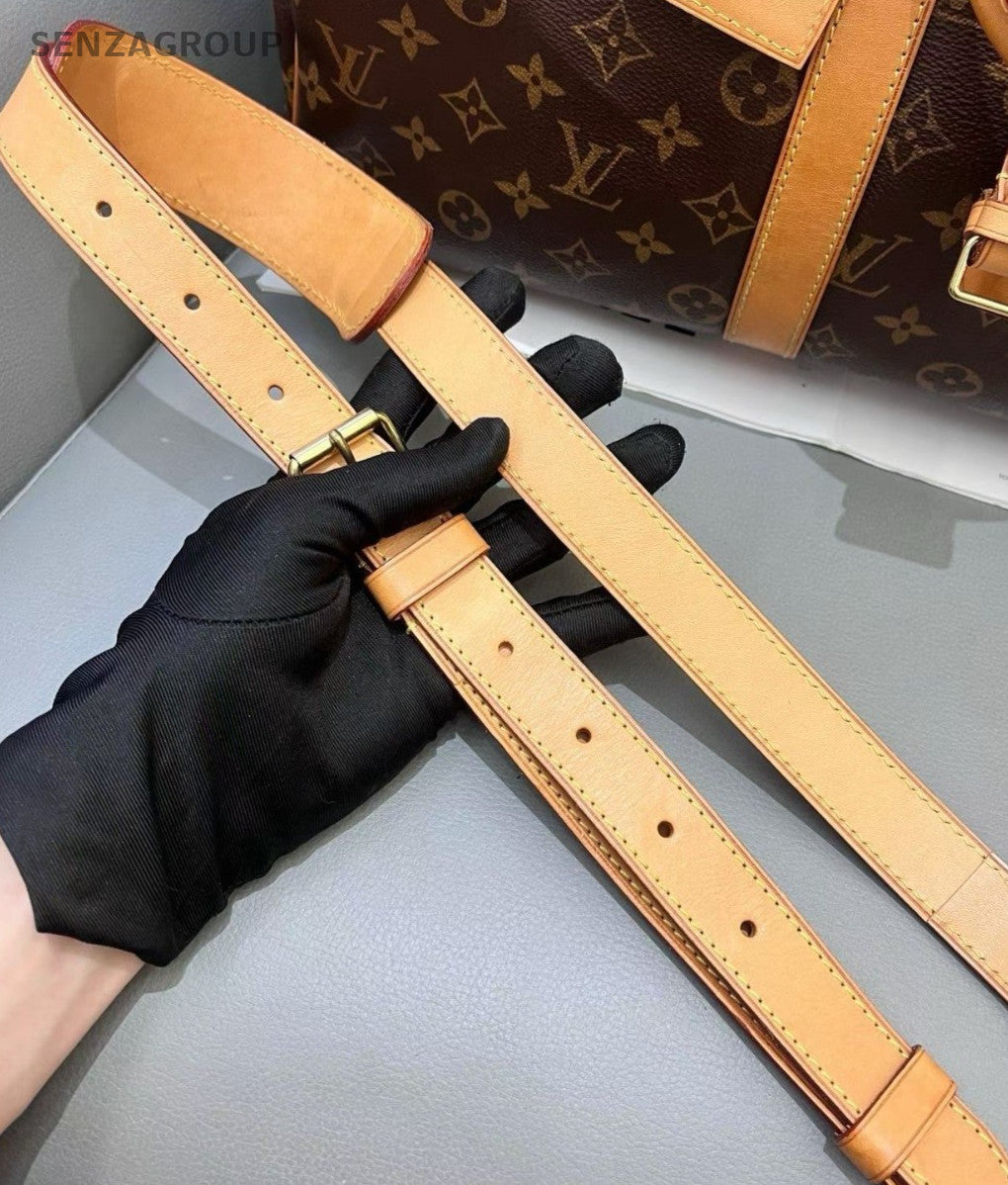 Louis Vuitton Keepall45 Monogram Top Handle Bag Crossbody Brown Unisex Adults