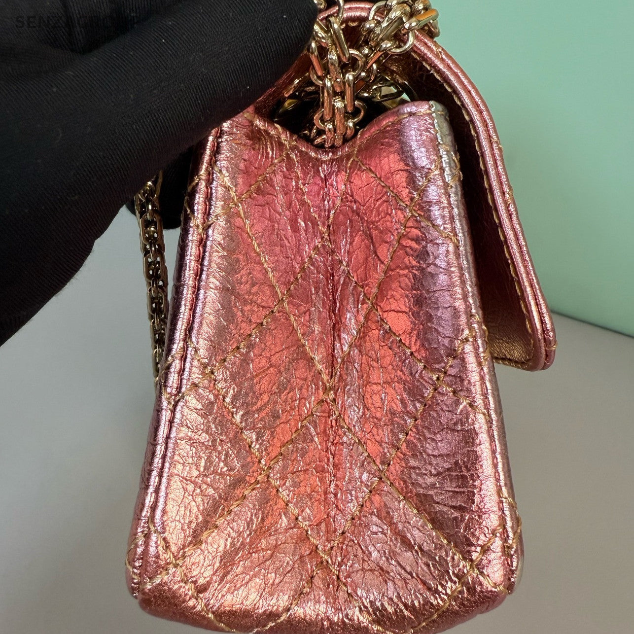 Chanel 2.55 Classic Quilted Colorful Chain Shoulder Bag Women Fashion