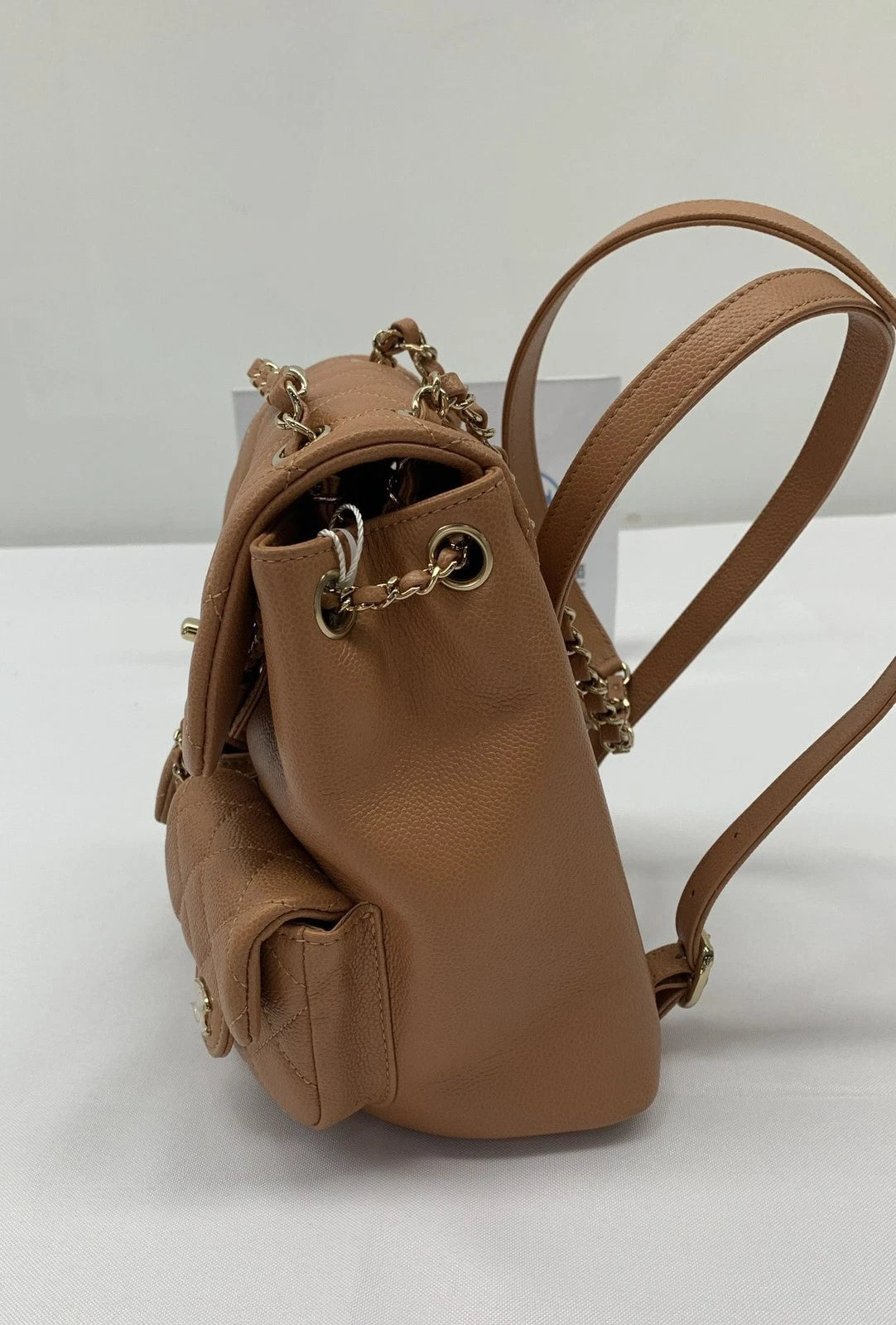 CHANEL Logo Quilted Leather Backpack For Women
