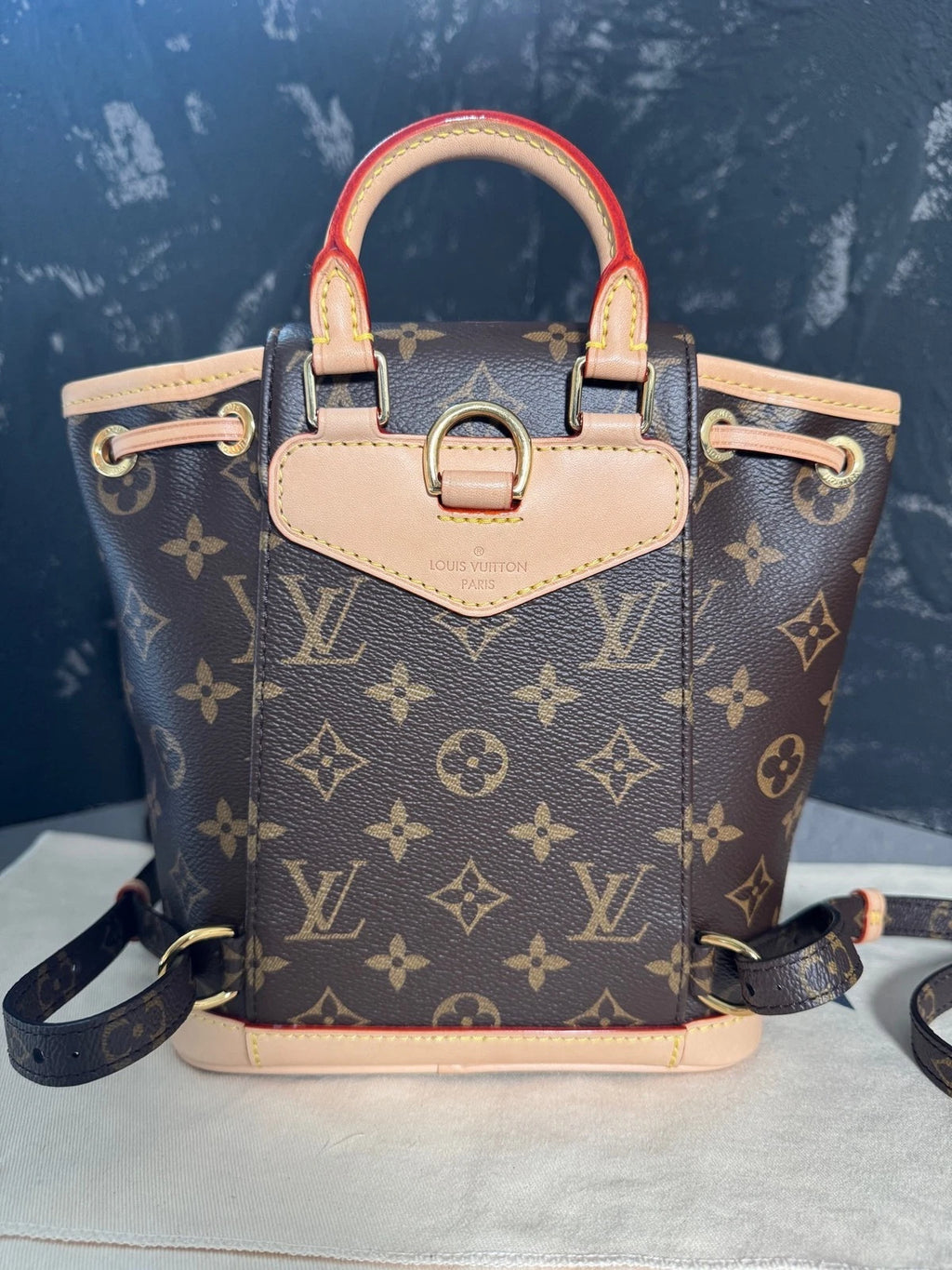 Louis Vuitton Montsouris Mini Monogram Canvas Backpack Women