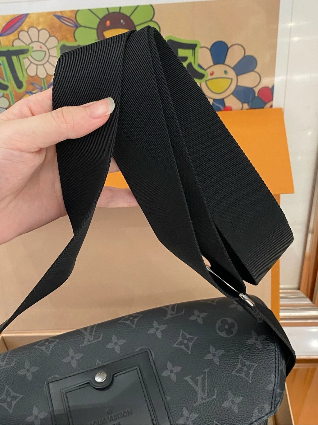 Louis Vuitton Voyager Small Black Crossbody Shoulder Bag Women