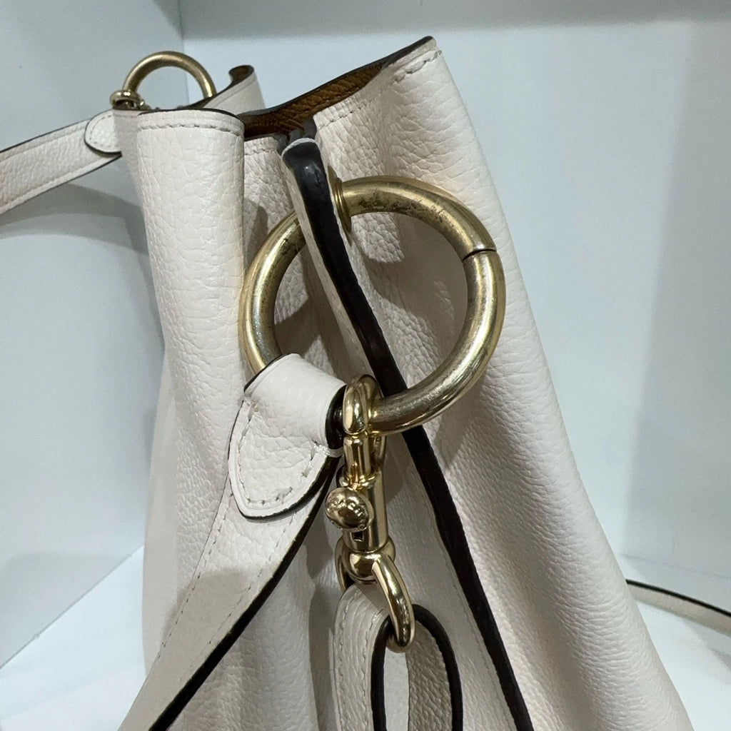 COACH Charlie 26 Polished Pebble Leather Bucket Bag For Women