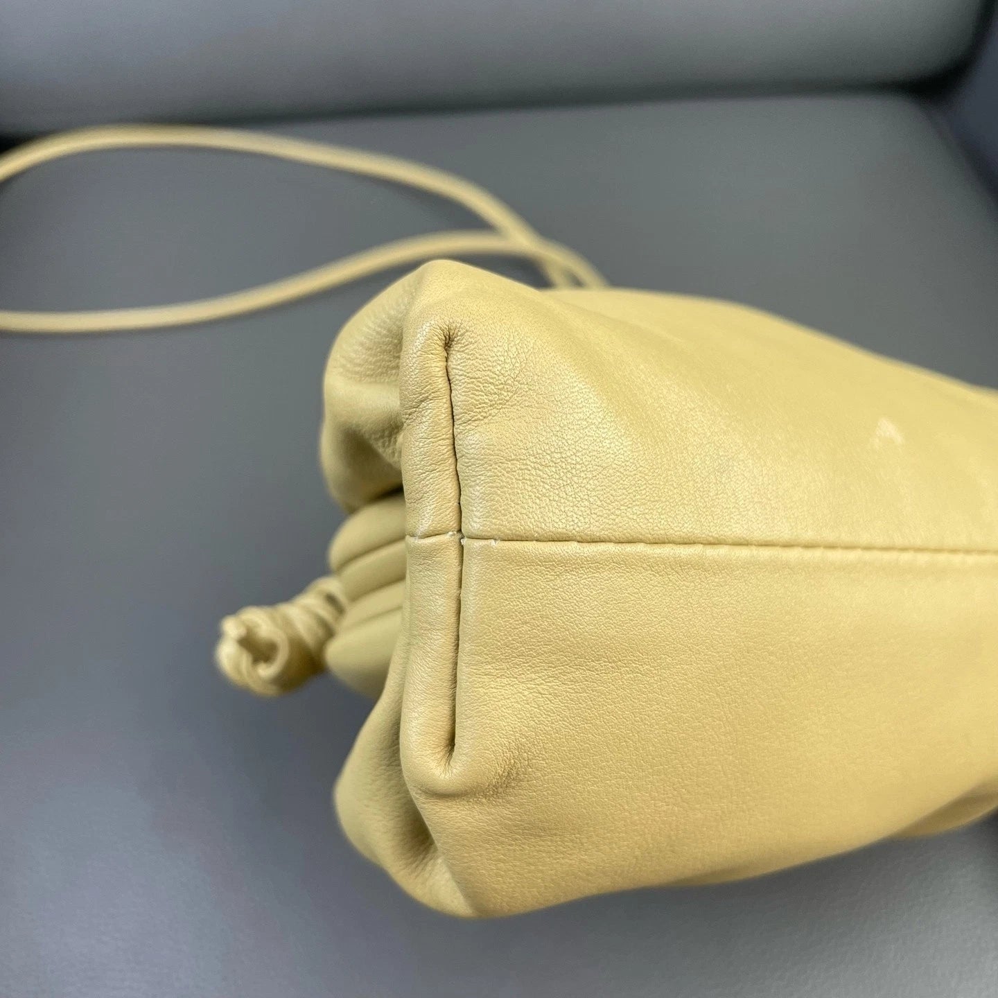 Bottega Veneta Mini Yellow Calfskin Cloud Shoulder Crossbody Women