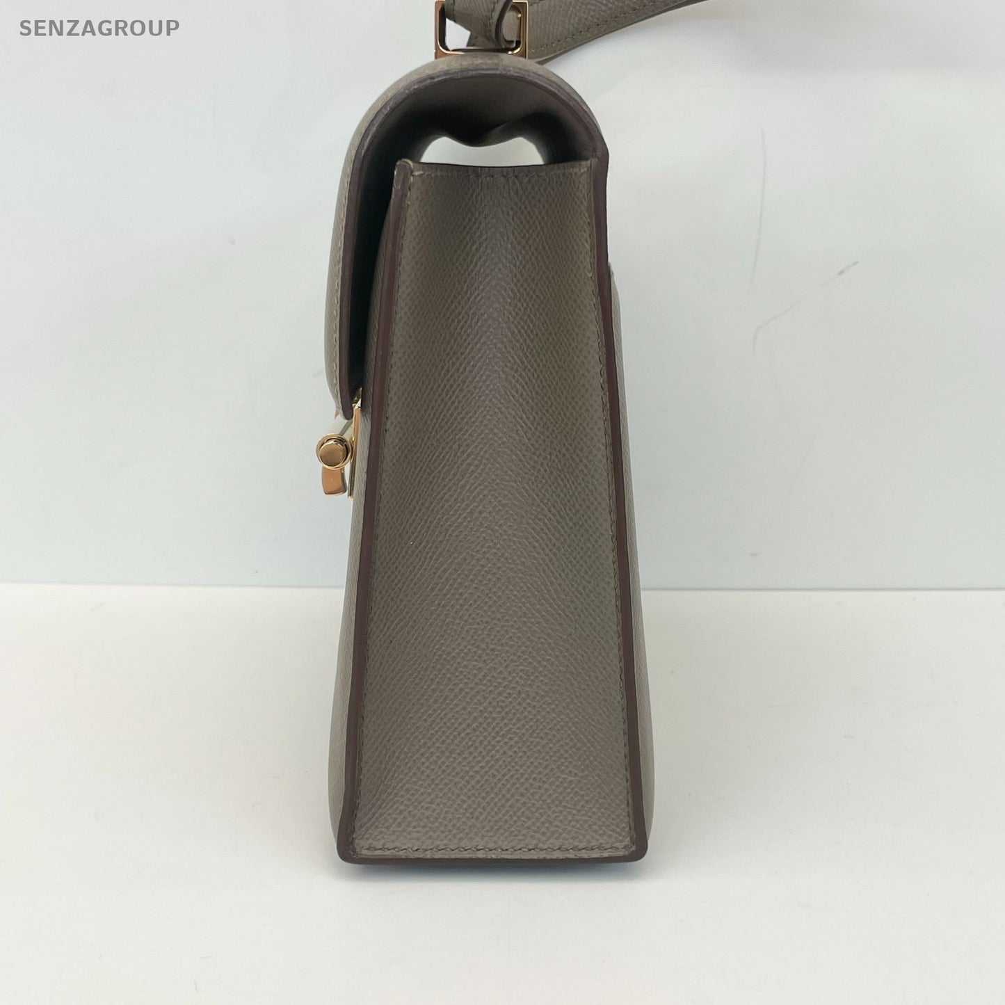 Hermes Verrou Bag Grey Gold Shoulder Crossbody Women Classic Fashion
