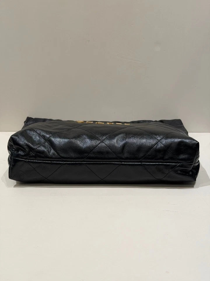CHANEL 22Bag Black Medium Tote Shoulder Bag For Women