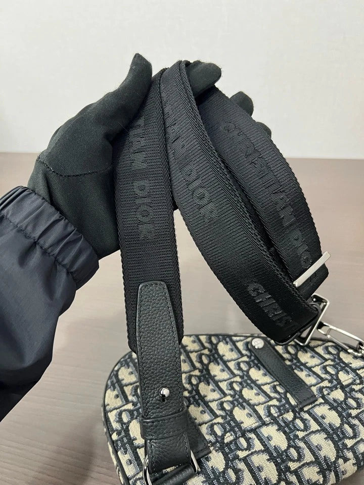 Dior Monogram Canvas Small Saddle Crossbody Bag For Unisex
