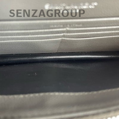 Saint Laurent Gray Caviar Leather Silver Chain Shoulder Crossbody Bag Classic