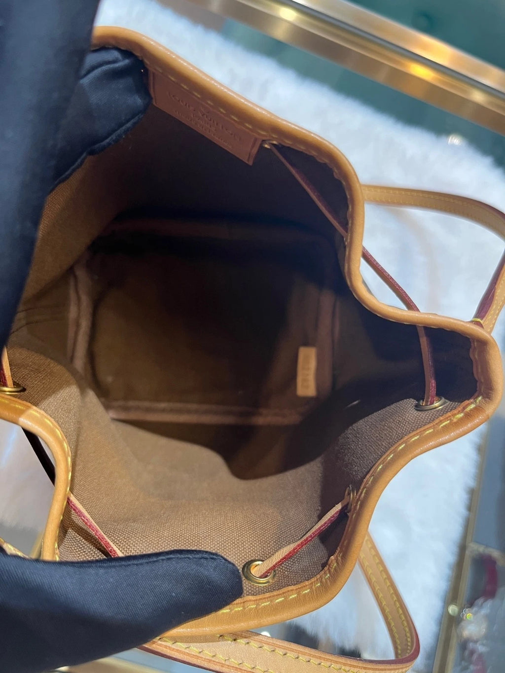 Pre-owned Louis Vuitton Canvas Nano Noe Bucket Bag For Women