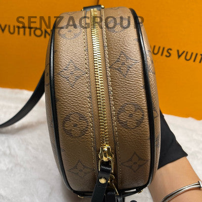 Louis Vuitton Monogram Boite Chapeau Souple MM Brown Gold Women's Bag