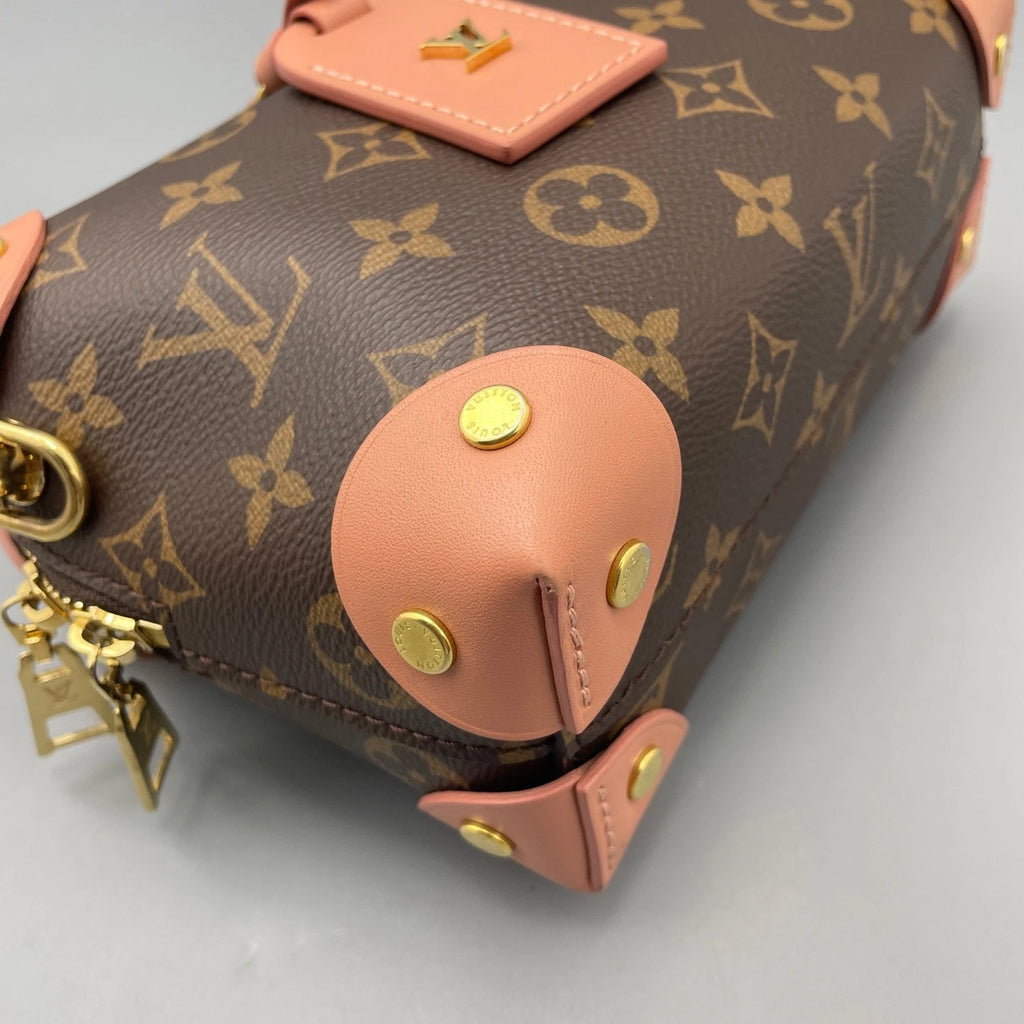 Louis Vuitton Soft Trunk Mini Monogram Canvas Top Handle Crossbody Bag Women