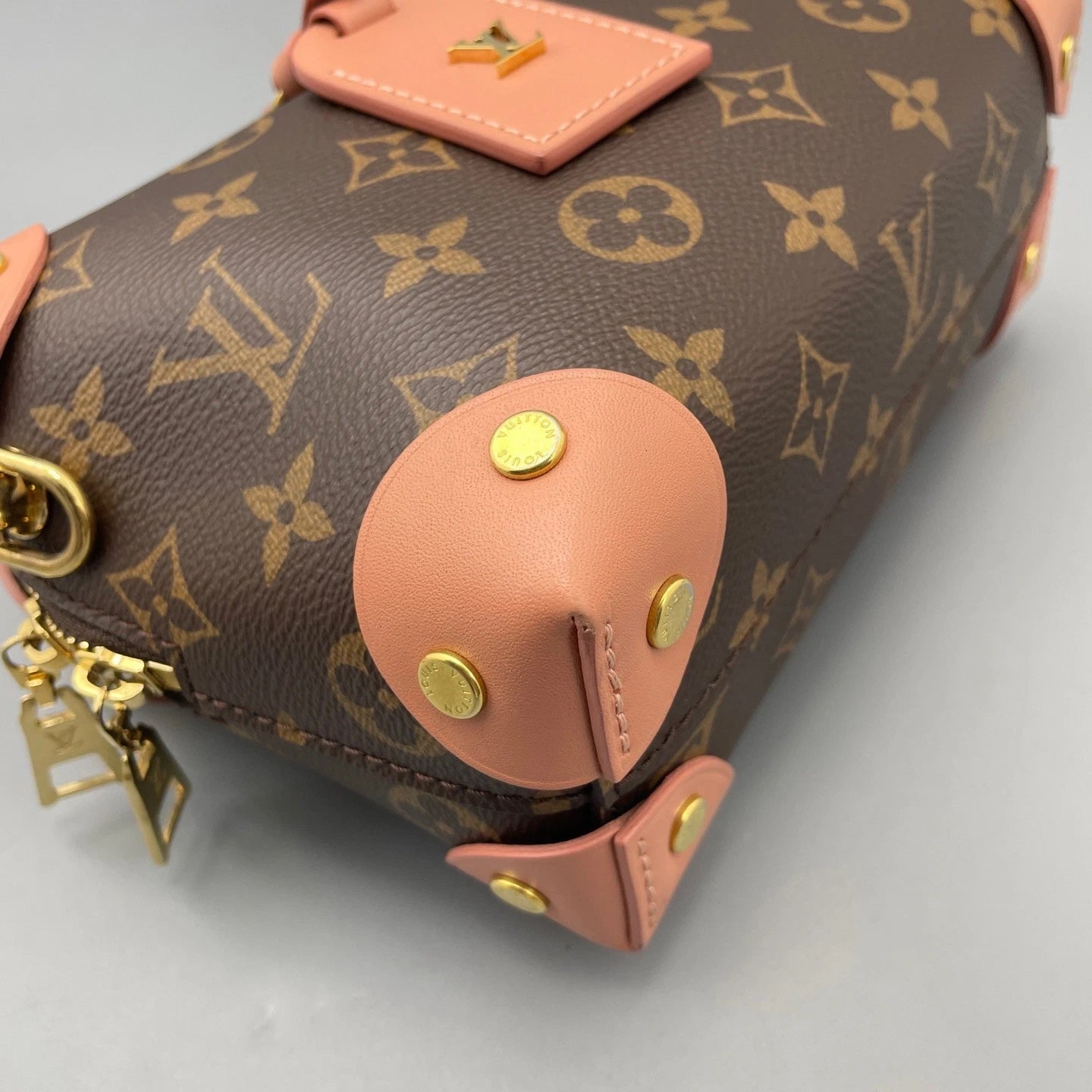 Louis Vuitton Soft Trunk Mini Monogram Canvas Top Handle Crossbody Bag Women