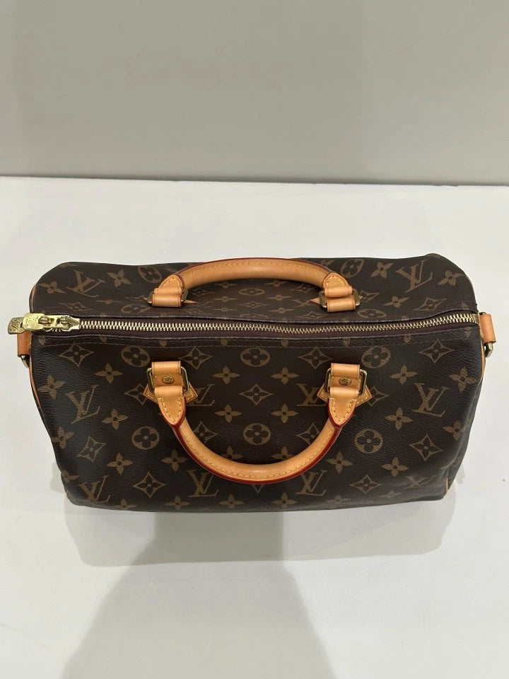 Louis Vuitton Speedy30 Canvas Handbag For Women